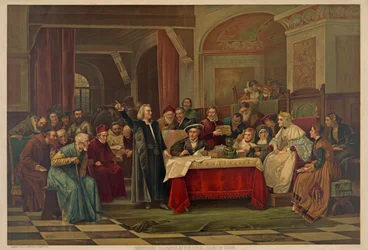 Krzysztof Kolumb na królewskim dworze Hiszpanii, wyd.1884